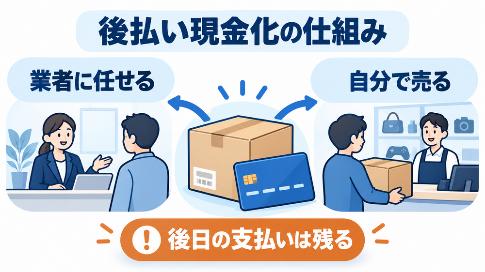 後払い現金化とは？仕組みと2つのやり方