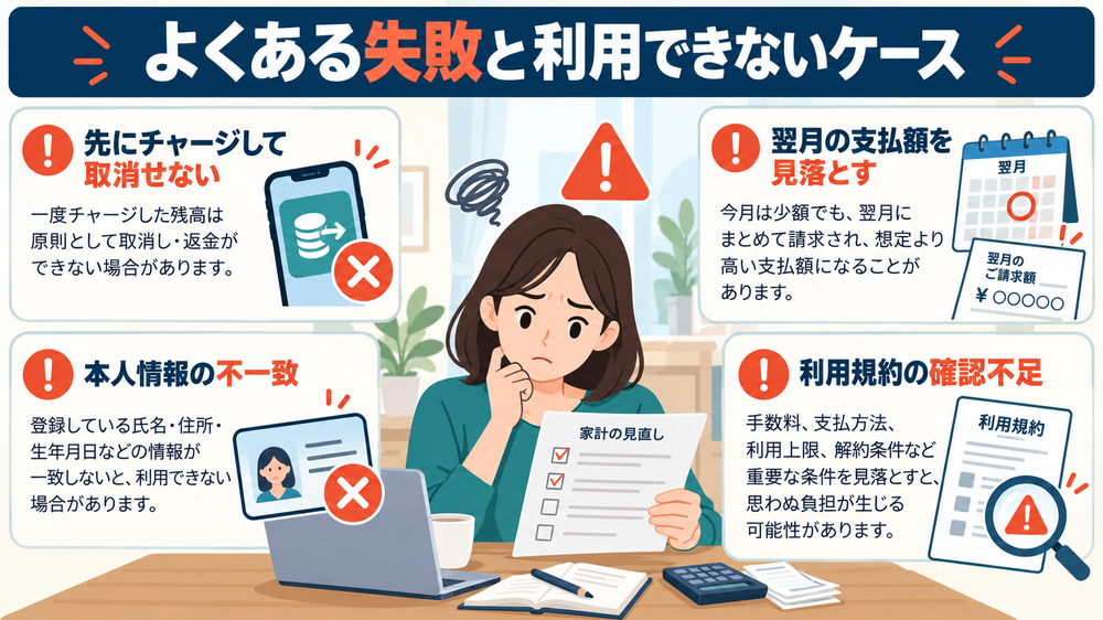 よくある失敗と利用できないケース