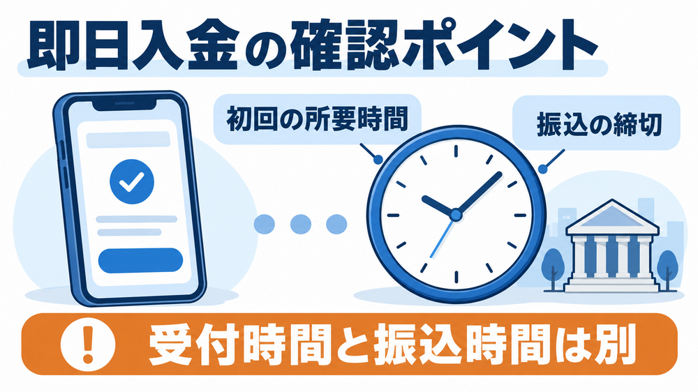 後払い現金化を即日で終わらせるためのポイント