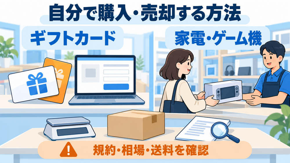 業者を使わず自分で後払い現金化する方法